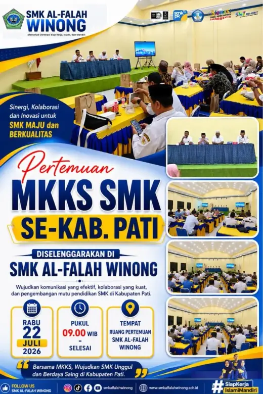 SMK Al-Falah Winong Tuan Rumah Pertemuan MKKS SMK se-Kabupaten Pati
