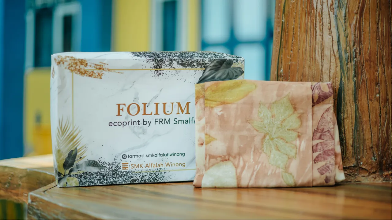 Hijab Segi 4 Ecoprint