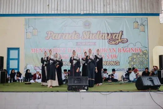 Parade Sholawat Menyambut Hari Kelahiran Nabi Muhammad SAW